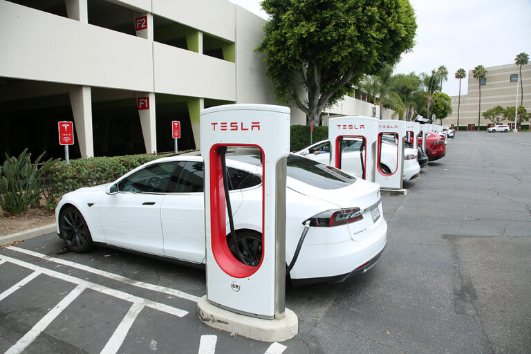 Santa Ana, California / USA - July 23, 2020: Tesla Electric Car – DV ...