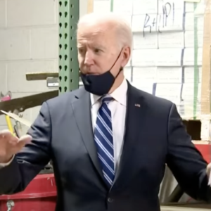Biden Raises Eyebrows With Lowered Mask During Delco Visit