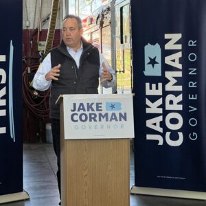 During Bensalem Stop, Corman Touts ‘People First’ Campaign for Governor