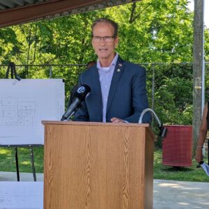 Williams, Kane to Present Check for New Upper Chichester Library