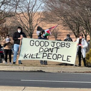 Pro-Palestinian Protesters Demonstrate At Lockheed Martin in King of Prussia