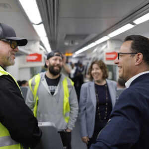 Shapiro Rides Suburban Rails to Promote More SEPTA Spending